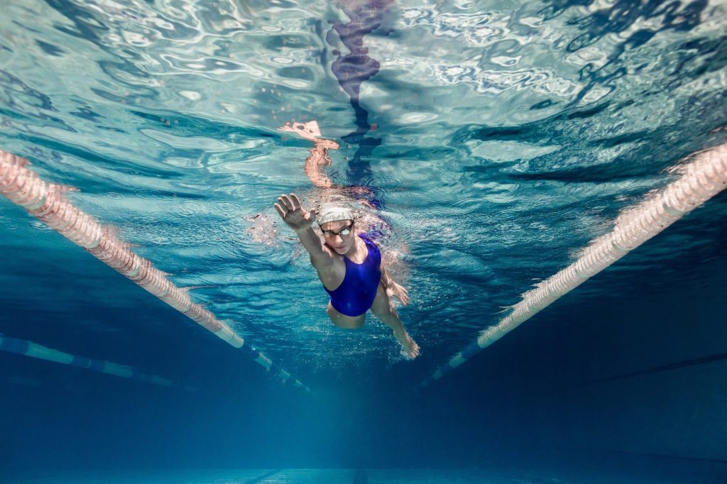 Woman swimming