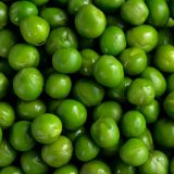 Close up image of peas