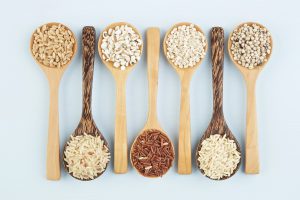 Ancient grains on spoons