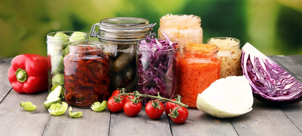 Image of pickled vegetables and other fermented foods