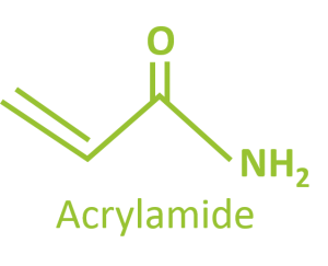 Chemical structure of acrylamide