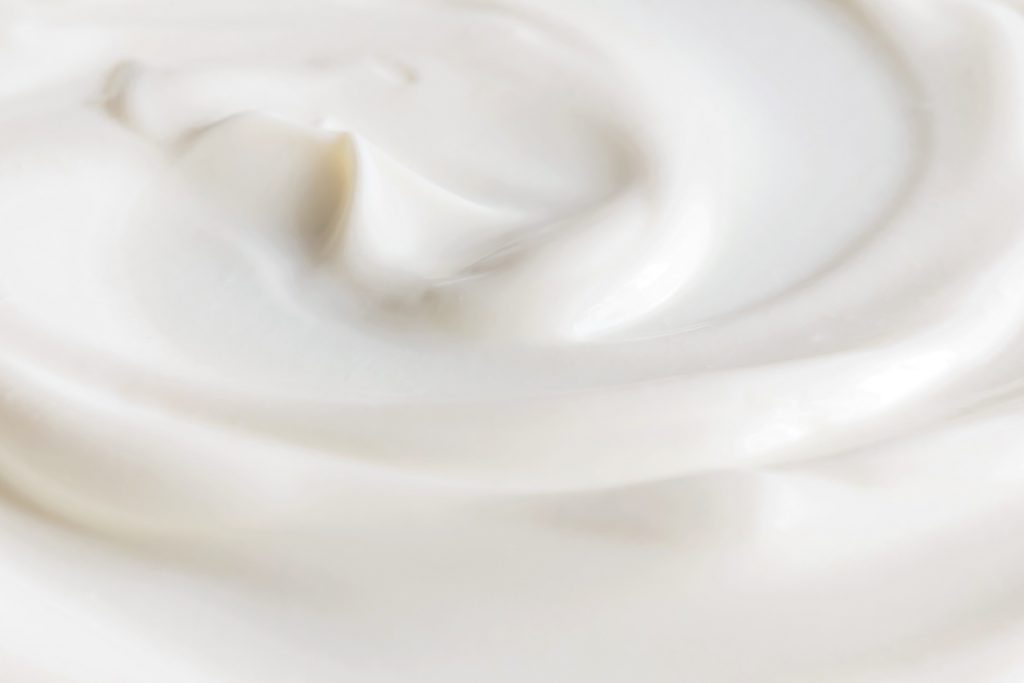 Close up of yogurt