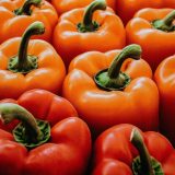 Red and orange bell peppers