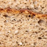 Close up of sliced wheat bread